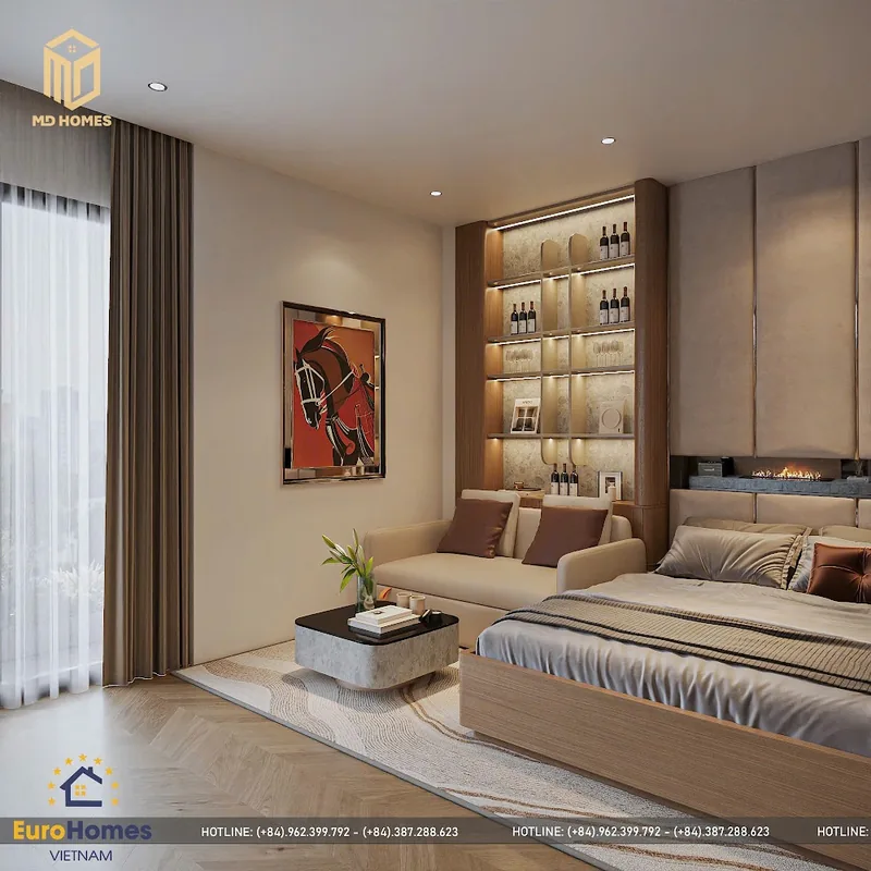 Ảnh 2 căn hộ 1 Ngủ Lumiere Vinhomes Smart City 43m²