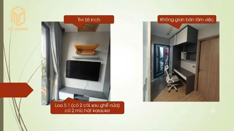 Ảnh 2 căn hộ 2 Ngủ GS Vinhomes Smart City 55m²