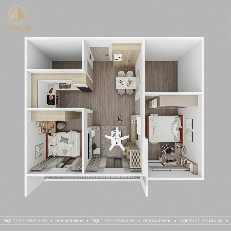 Ảnh 6 căn hộ 2 Ngủ GS5 Vinhomes Smart City 64m²