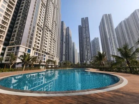 bể bơi ngoài trời cho thuê căn hộ imperia smart city
