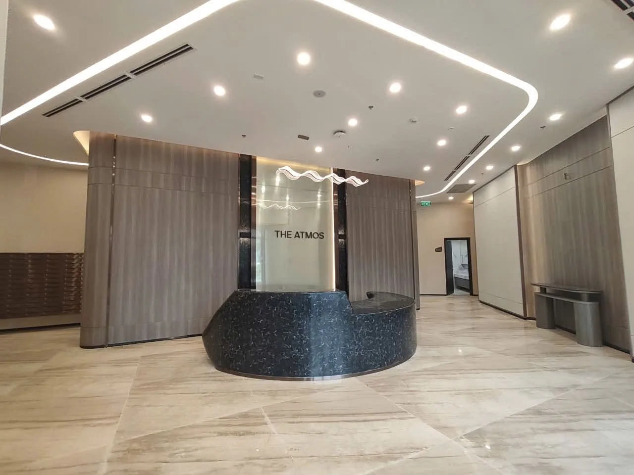 sảnh lễ tân tòa The Atmos A2 Lumière Evergreen Vinhomes Smart City
